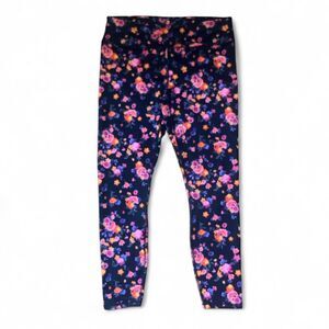 Fabletics Women's Floral Plumeria Leggings SZ M